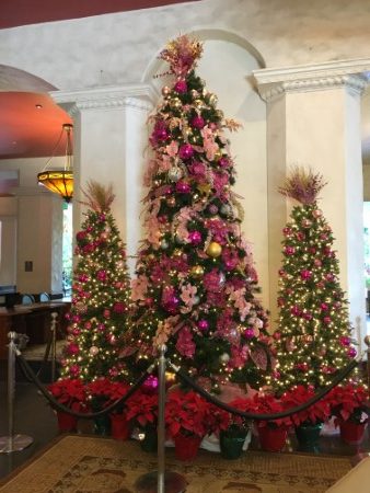 ハワイ ピンクパレスのクリスマスツリー