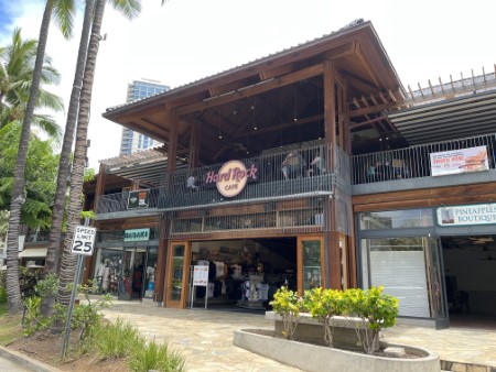 ハワイ　「ハード・ロック・カフェ」ホノルル店