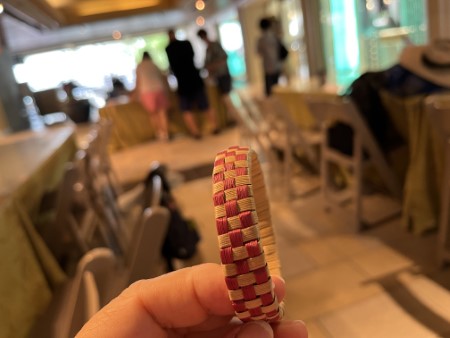 ハワイ　「ラウハラ編みレッスン」と「つるとんたん」のランチ