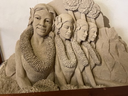 ハワイ　「砂の彫刻」の新作