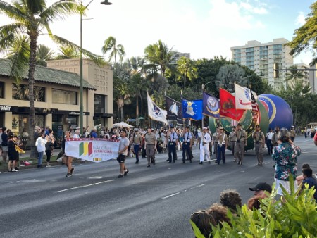 ハワイ　NATIONAL VIETNAM VETERAN’S DAY PARADE