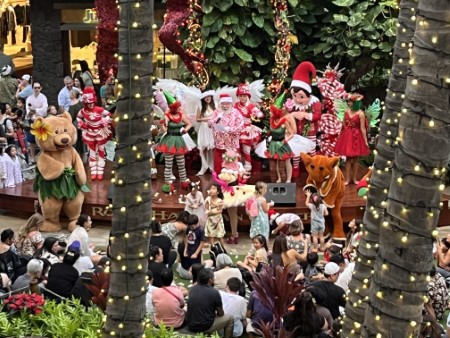 ハワイ　Holiday Kick-Off & Aloha Santa