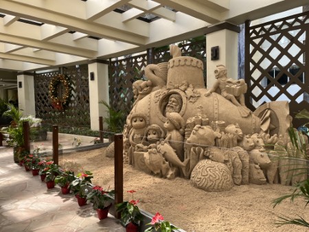 ハワイ シェラトンワイキキのクリスマスデコレーション