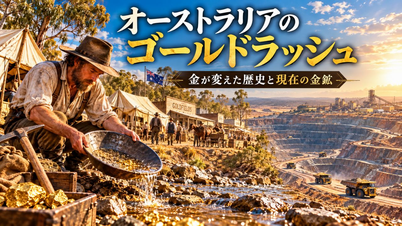 オーストラリアのゴールドラッシュ|国を変えた「金」の歴史と現在の金鉱