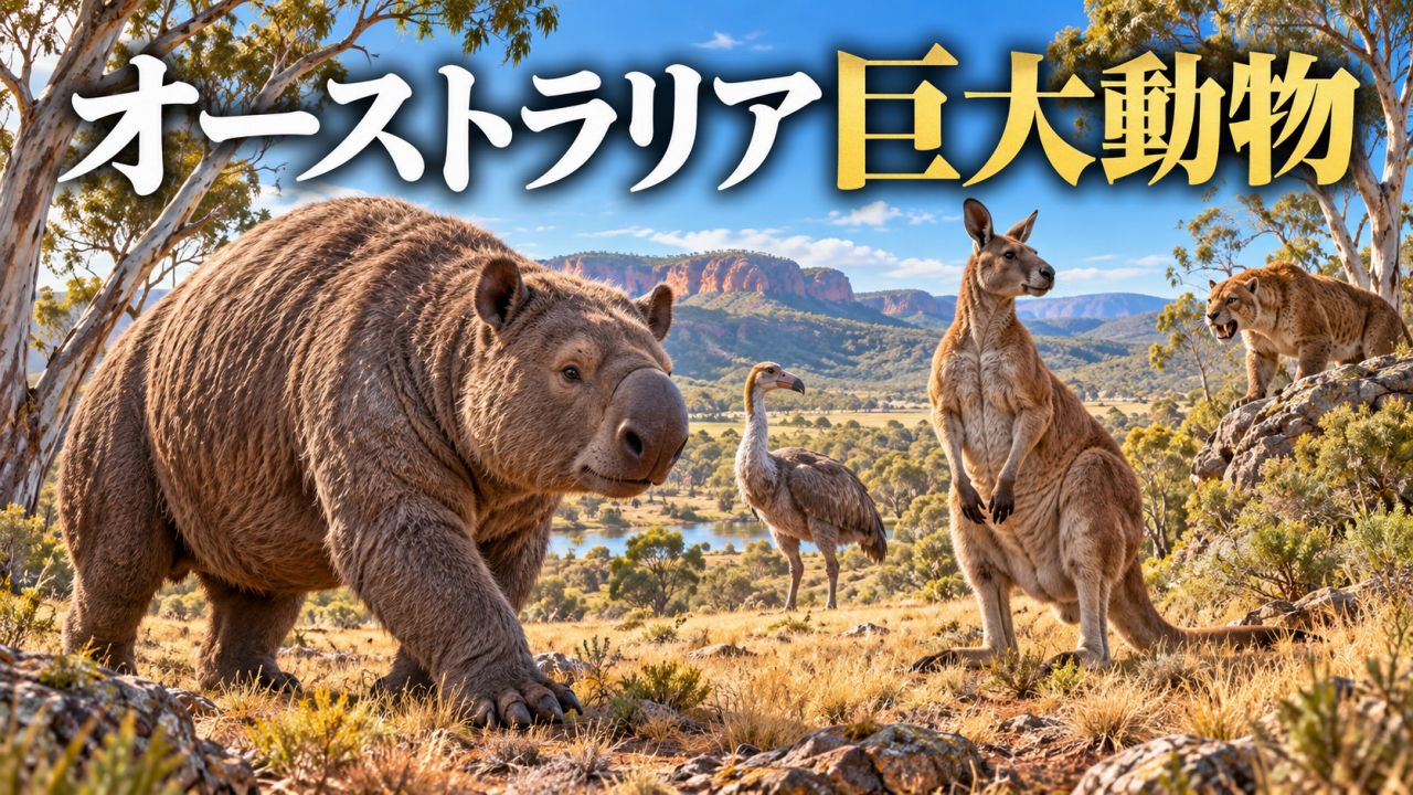 オーストラリアに巨大動物がいた?絶滅したメガファウナを紹介