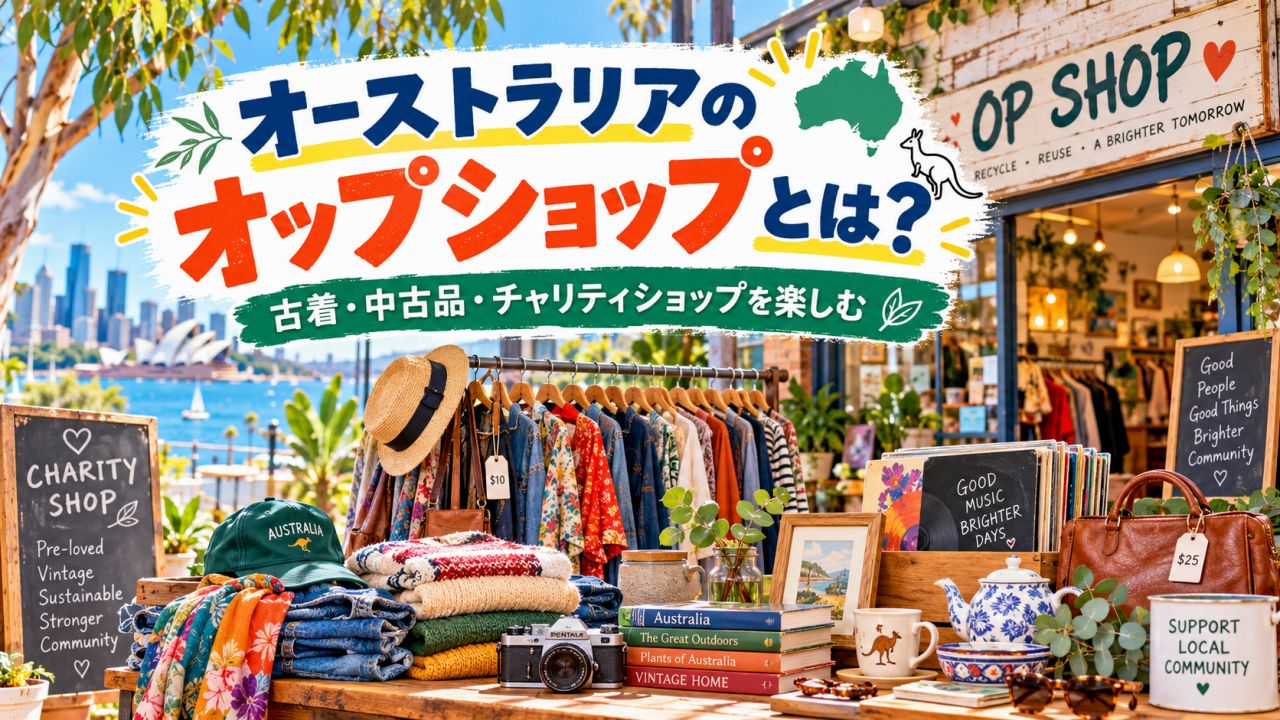 オーストラリアのオップショップとは?古着・中古品・チャリティショップを楽しむ
