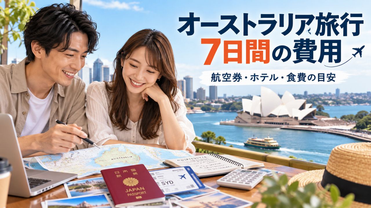 オーストラリア旅行7日間の費用はいくら?航空券・ホテル・食費・観光を試算