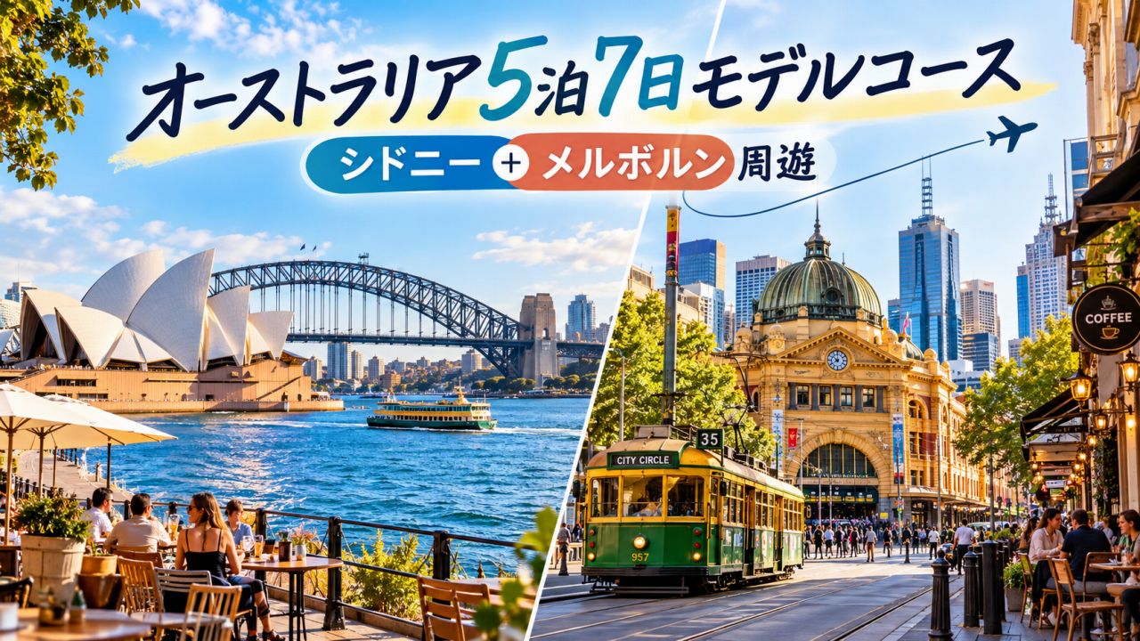 オーストラリア旅行5泊7日のモデルコース｜シドニー＋メルボルンを効率よく周遊