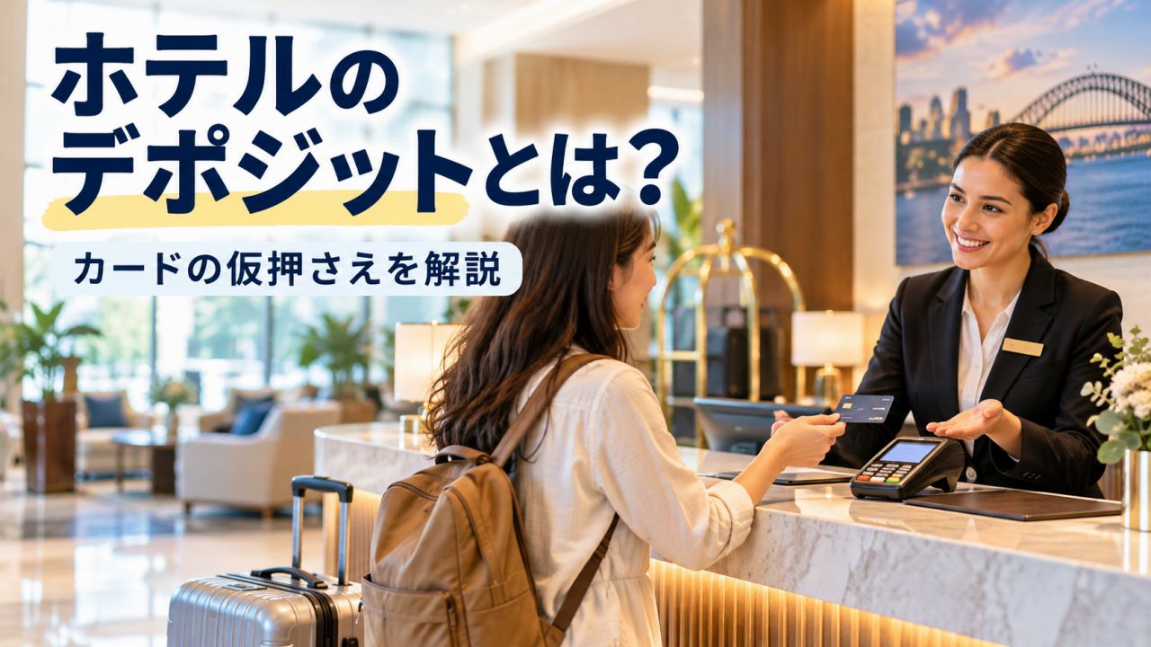 オーストラリアのホテルで請求されるデポジットとは？カードの仮押さえを解説