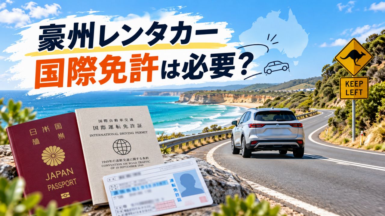 オーストラリアでレンタカーを借りるには国際運転免許証が必要？日本の免許で運転する条件