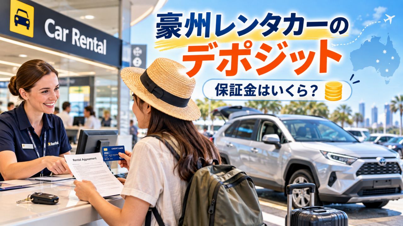 オーストラリアのレンタカーで必要なデポジット・保証金はいくら？