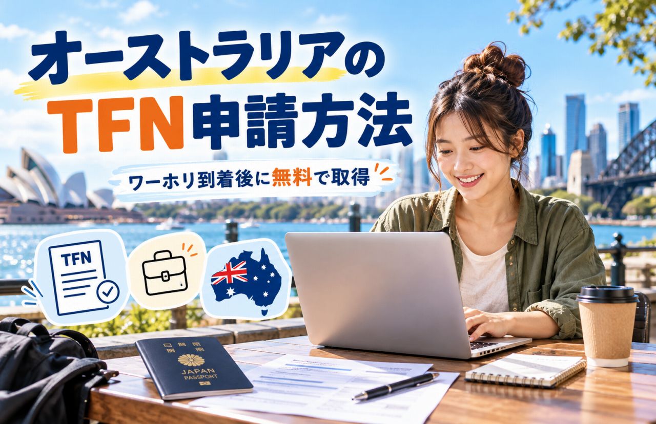 オーストラリアのTFN申請方法｜ワーホリ到着後に無料で取得する手順と注意点