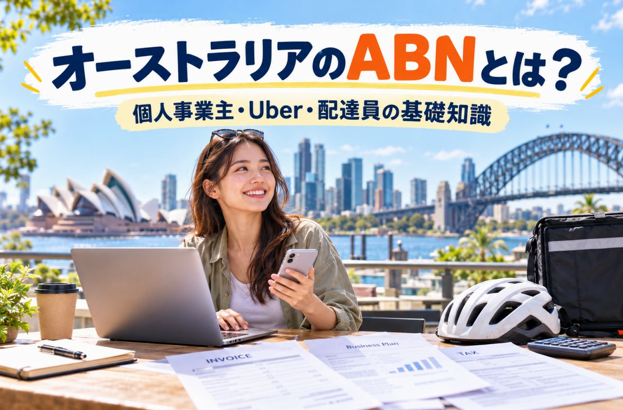 オーストラリアのABNとは?個人事業主・Uber・配達員などで必要になる番号を解説