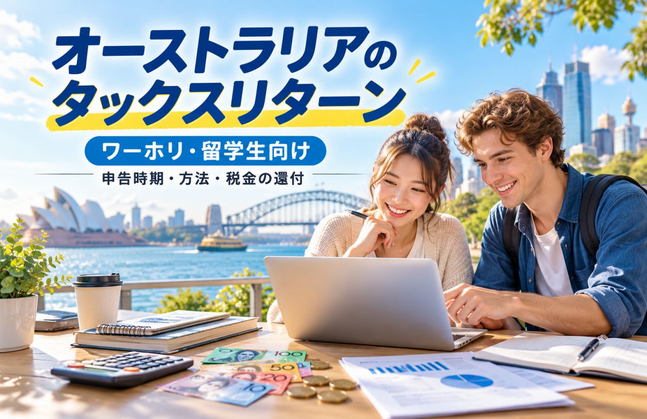 オーストラリアのワーホリ・留学生のタックスリターン|申告時期・方法・税金の還付を解説