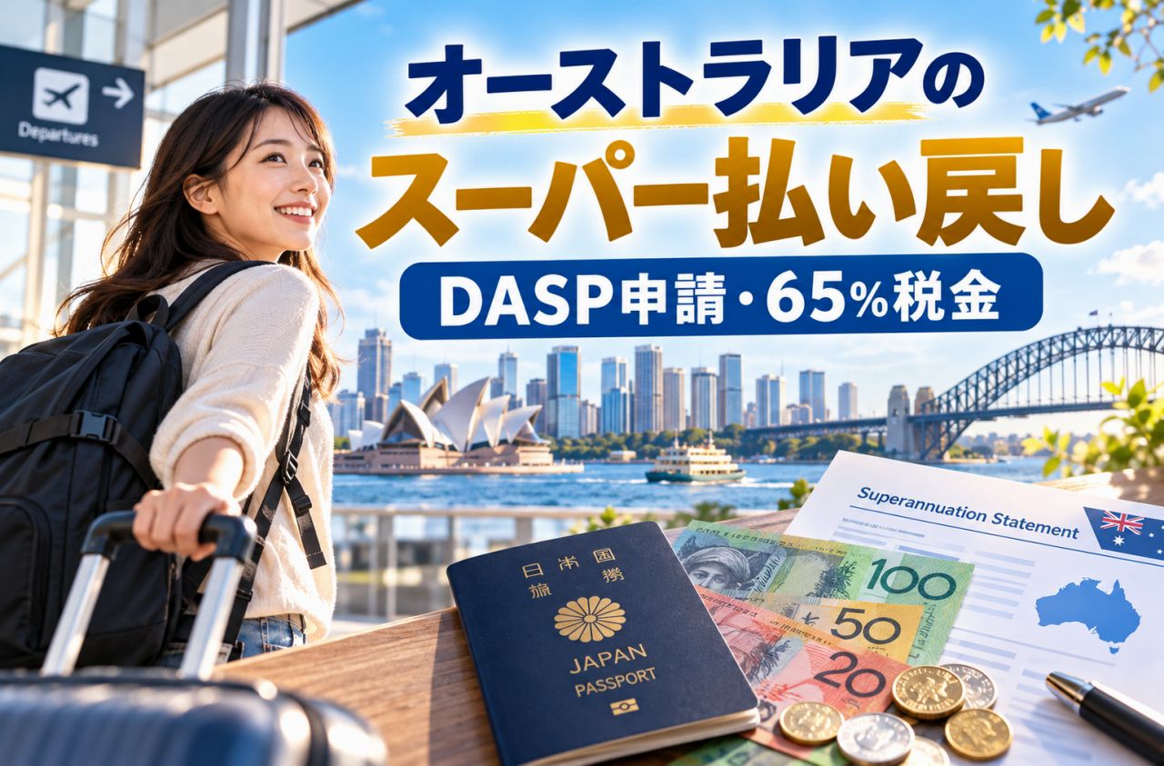 オーストラリアのスーパーアニュエーション払い戻し完全ガイド|DASP申請方法・65%の税金・帰国後の手続き