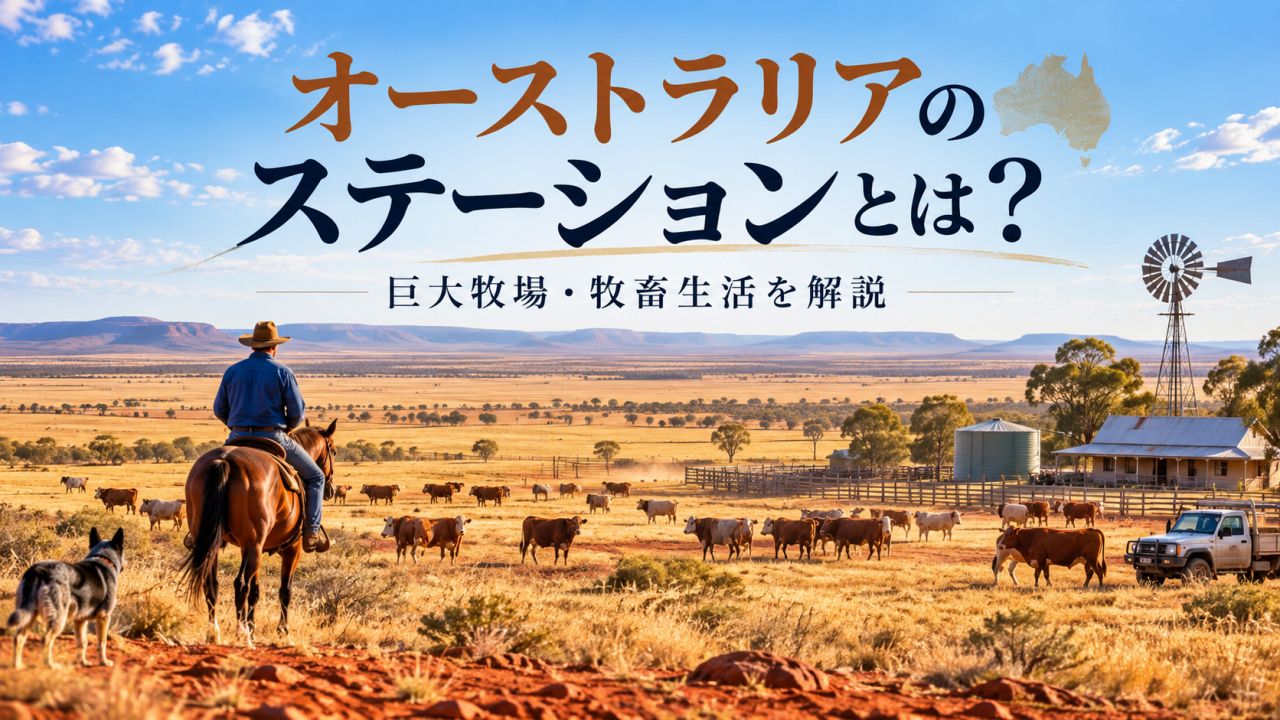 オーストラリアの「ステーション」とは?巨大牧場・牧畜生活を解説
