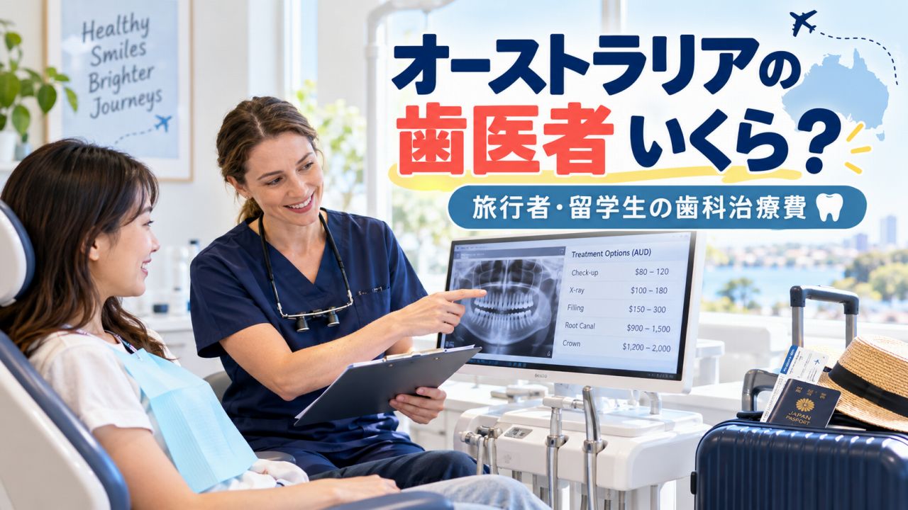 オーストラリアで歯医者に行くといくら?旅行者・留学生の歯科治療費